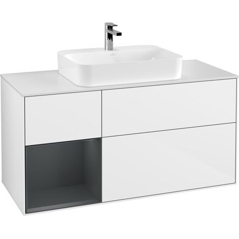 Villeroy & Boch F411HGGF Meuble sous-lavabo Finion F41 (1/2)