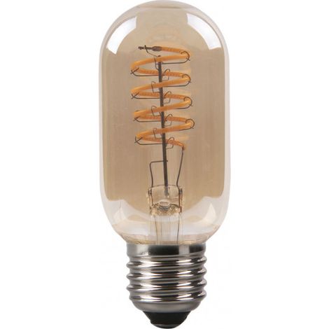 FABRILAMP Lampadina Filam.spirale Vert.tubolare 11x4,5d 4w E27 250lm Ambra 2200k