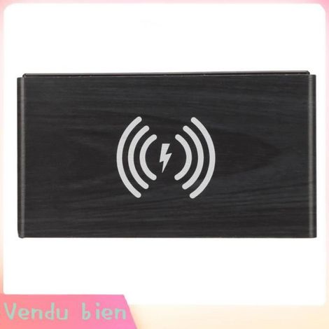 Garosa Horloge en bois noir Horloge Numérique en Bois avec Chargement et Affichage LED pour Chambre à Coucher, lunettes horloger (1/5)