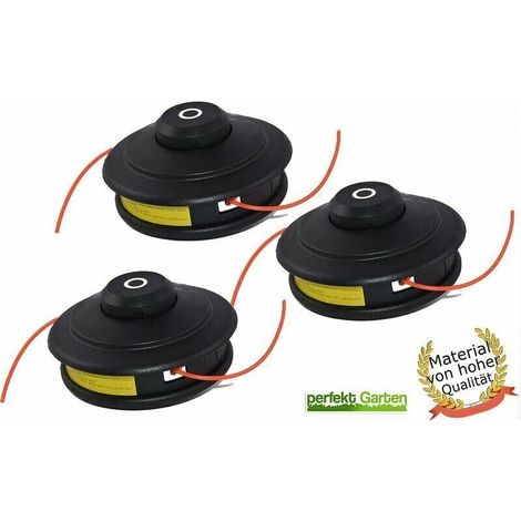 Ensemble de 3 têtes d'alimentation automatiques doubles pour débroussailleuses Fuxtec (1/3)