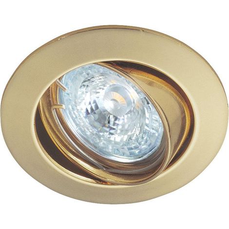 LUNAR 50-12 Encastré GU5,3 rond basculant doré Lpe non incl. ARIC 4875