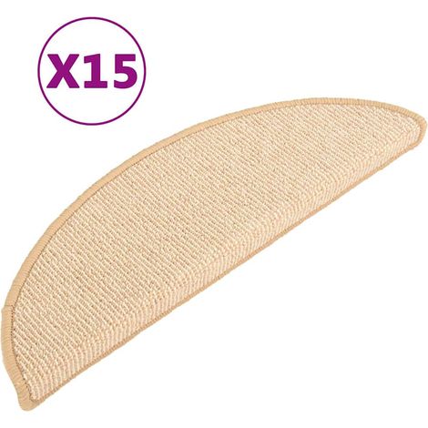 Maison Exclusive - Alfombrillas para escaleras 15 unidades 56x17x (1/5)