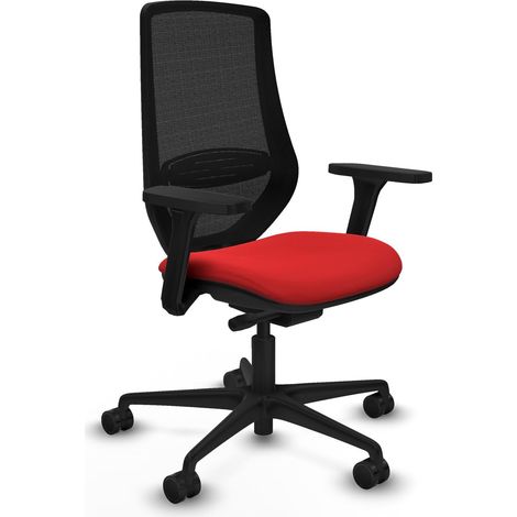 Piqueras y Crespo Mardos Silla de oficina roja ergonómica