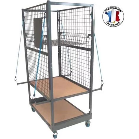 Chariot de rangement pièces de carrosserie modulable (1/3)