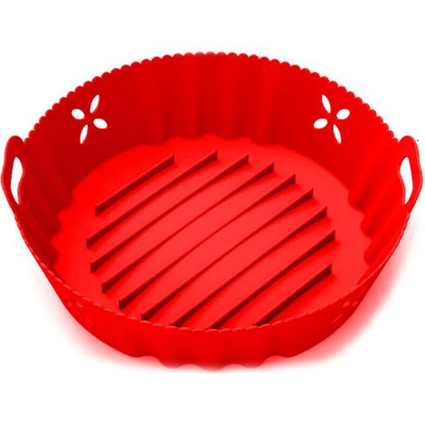 Accessoires en silicone pour friteuse à air chaud, casserole en silicone multifonctionnelle avec revêtement pour friteuse à air chaud