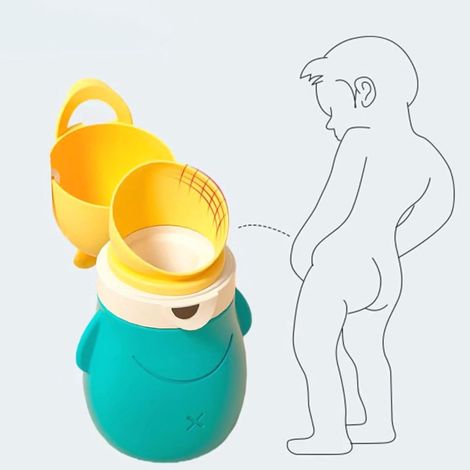 Orinal portátil para bebés y niños, inodoro de viaje higiénico y a prueba de fugas para camping y coche, ideal para niños y niñas. (1/5)