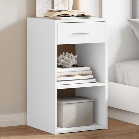Bedside Cabinets 2 pcs White 35x34x65 cm Engineered Wood vidaXL (1/5)