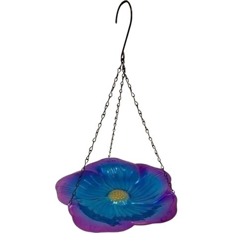 Mangiatoie per uccelli, vassoio a forma di fiore, gancio e -1 (1/5)