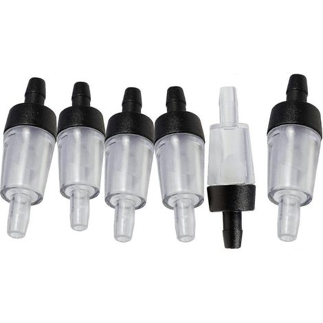 Clapet anti-retour pour aquarium, clapet anti-retour unidirectionnel, accessoires pour pompe à air, convient aux aquariums noirs. (1/4)