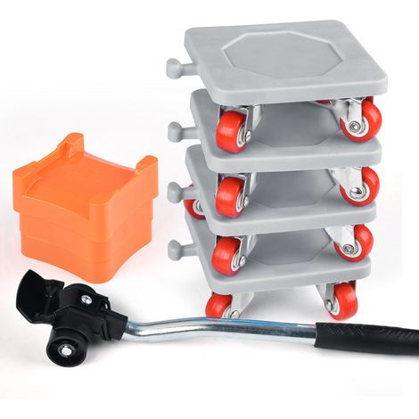 Kit de déménagement 8 pièces – Chariot de déménagement d'une capacité de charge de 500 kg (1/5)