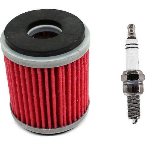 Kit filtre à huile et bougie d'allumage pour Yamaha YZ250, XT250, WR250F, YBR250, WR250X, WR450F, XT250, YZ250F, YFZ450, YZ450F (1/5)