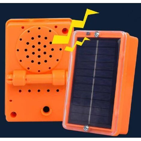 Intelligentes Ultraschall-Vogelabwehrgerät, solarbetriebenes automatisches Abwehrgerät für Garten und Terrasse (1/5)