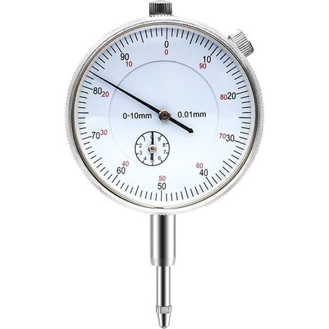 Comparateur à cadran 1 pièce Précision du comparateur à cadran métrique 0,01 mm, plage 0 10 mm (1/5)