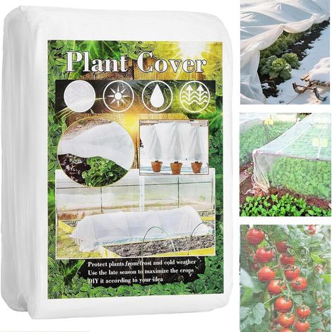Plant Protection Netting, Vegetable Protection Netting, 2 x 10 Frost Protection Nets, Frost Protection Netting for Vegetables, Fruit Trees and Plants, Birds for Bed (1/5)