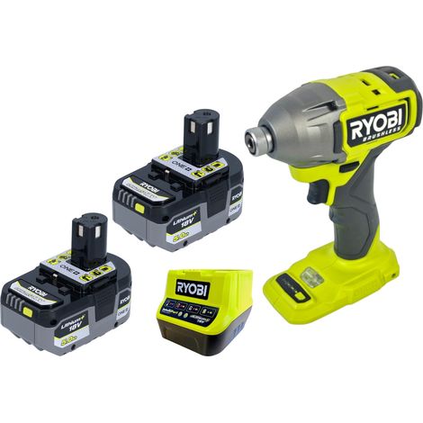 Avvitatore a impatto a batteria RYOBI RID18BL-0 18 V 300 Nm 1/4" brushless + 2 batterie da 5,0 Ah + caricabatterie (1/5)