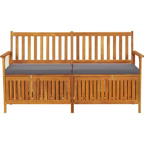 Maison Exclusive - Truhenbank mit Kissen 148 cm Massivholz Akazie (1/5)
