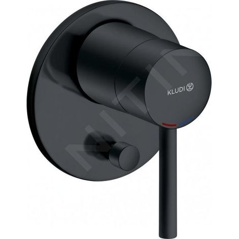 Kludi Bozz - Mitigeur à encastrer pour 2 sorties, noir mat 387163976 (1/2)