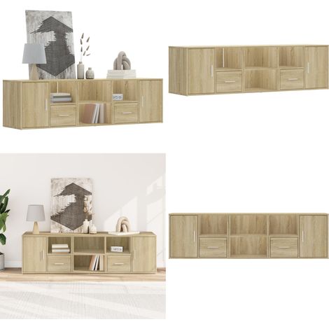 Armoire d'angle chêne sonoma 160x40x45 cm bois d’ingénierie - Meuble D'angle - Armoire D'angle - Rangement Intérieur - Commode - Bibliothèque Murale - Home & Living (1/5)