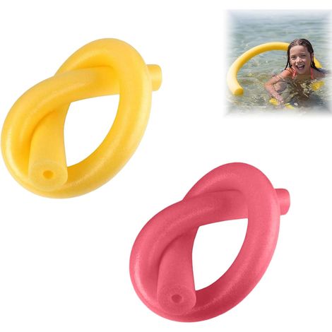 Frites de Piscine en Mousse - Lot de 2 - Mousse Souple Durable - Flottabilité Optimale pour Natation - Enfants et Adultes - 120 cm 6 Couleurs (1/5)