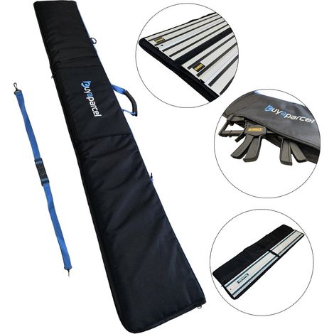 Heavy Duty Plunge Saw Guide Rail Carry Bag - Fits 2x 1m 1.4m 1.5m Guide Rails