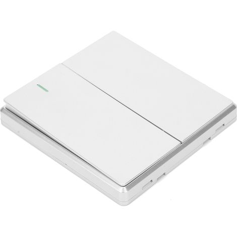 TDL 9987 2 Télécommande sans fil, fixation murale, double ouverture, interrupteur d'éclairage intérieur, argent (1/5)