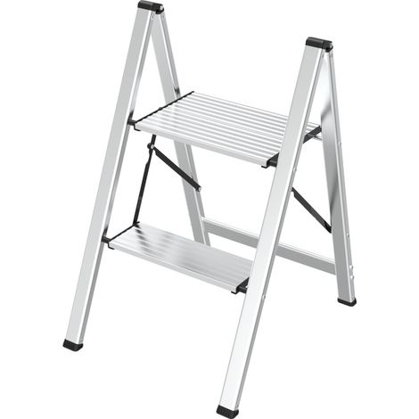 SGABELLO IN ALLUMINIO ALUSTAR 2 gradini (1/5)