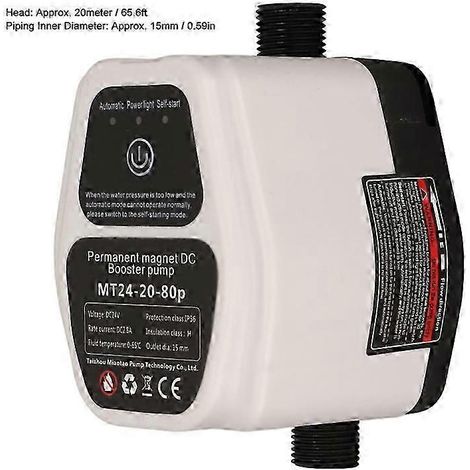 2024 Water Pressure Booster Pump 100w 24v 25l Ip56 Intelligent Sensing Automatic Shower Booster Pump(EU Black) (1/5)