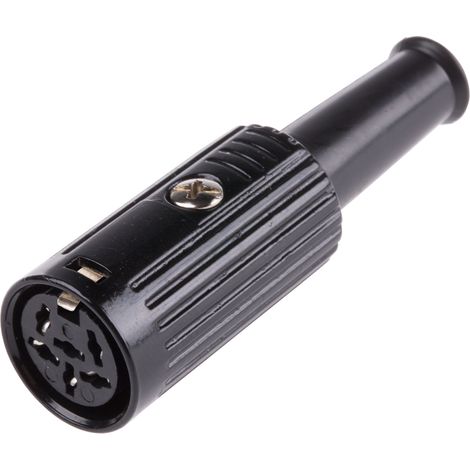 Connecteur DIN RS PRO, 6 contacts, Femelle, Montage sur câble ( Prix pour 1 )