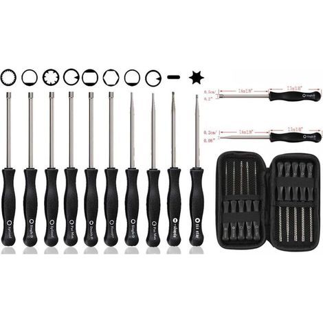 12-teiliges Vergaser-Einstellwerkzeugset für Kettensägen, 2-Takt-Kettensägen-Vergaser-Einstellschraubendreherset, Pacman/Single-D-Schraubendreherset für Poulan, Husqvarna, Stihl, Echo und Freischneide (1/5)