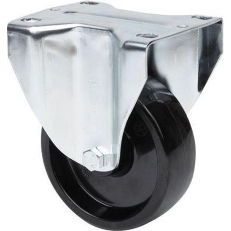 RUEDAS ALEX rueda fija  17zvl80-tt resina negra eje liso , Descripción
Ruedas de resina, especialmente indicada para soportar altas temperaturas de hasta 300º y cargas hasta 125 Kg.
Se aplica en horno (1/2)