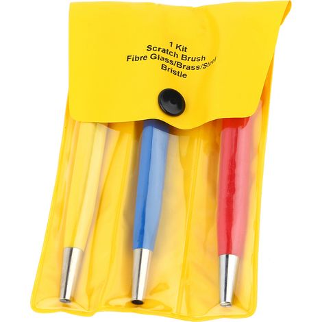 Ensemble de 3 Brosses à Récurer en Fibre de Verre pour Réparation de Montres et Nettoyage de Rouille (1/5)