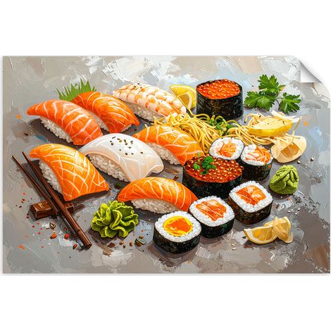 Selbstklebendes Poster – Wandsticker Sushi 30x20 cm (1/3)