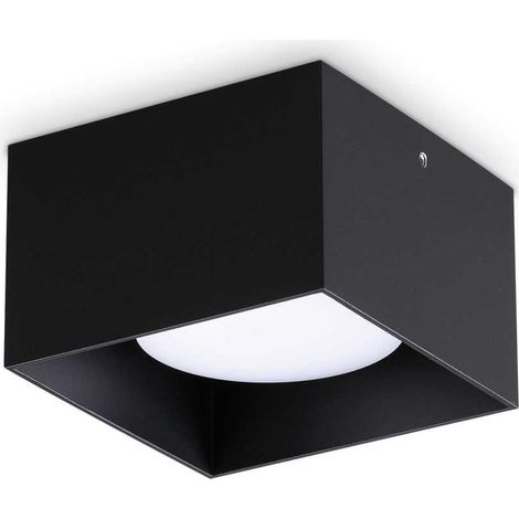 Ideal Lux SPIKE Downlight carré monté en surface noir