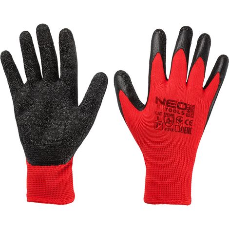 Latexbeschichtete Polyester-Knitterarbeitshandschuhe, 3121X, Größe 7 (1/5)