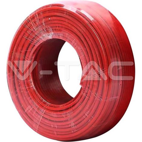 V-TAC Solarkabel 6 mm unipolares Photovoltaiksystem ROTE Farbspule 50 m FV-6 - 11829