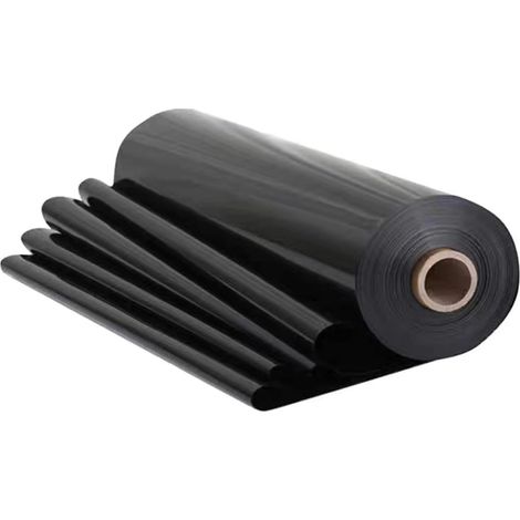 1 Bâche 2x4m Polyéthylène Noir 700g Renforcée Isolation Serre Jardin Protection