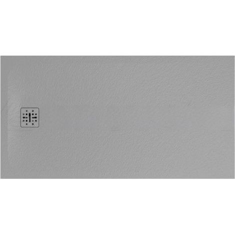 Piatto doccia grigio 90x160 cm Globo serie Docciapietra DP16090502  Grigio - Mineralsolid (1/3)