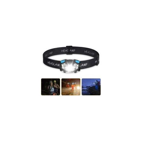 Lampe frontale à LED, phare de travail à LED 5000Lumen, lampe frontale à capteur de mouvement Lampe de travail étanche rechargeable par USB, 5 modes d'éclairage Phares, bandeau réglable et support de (1/5)