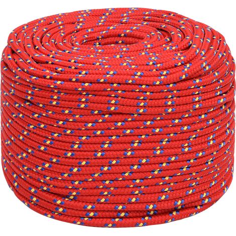 Cuerda multiusos 8 mm 25 m Rojo PP 420 kg Carga máx. vidaXL (1/5)