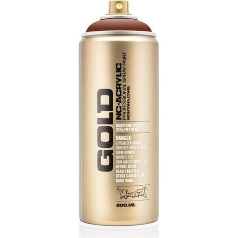Bombe de peinture - Gold - Acrylique - Orange Brown - G8100 - 400ml - Montana Cans
