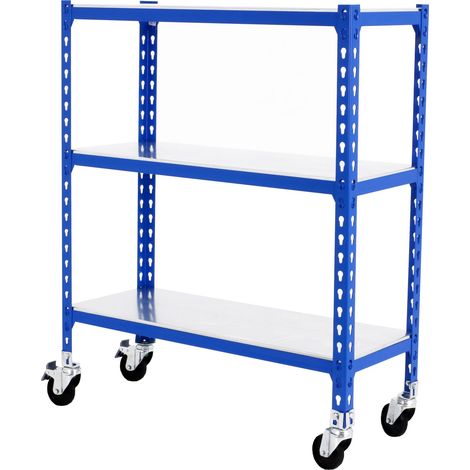 Simonrack Étagère sans vis bleue gallon métal 975x1100x300 mm (1/2)