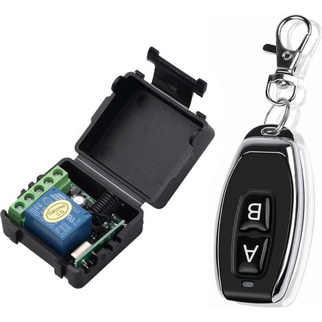 433 MHz DC 12 V 1-Kanal-Funkfernbedienung für Smart Home: universelles Empfänger-Sender-Modul und HF-Sender (Ref. 1527) (1/5)