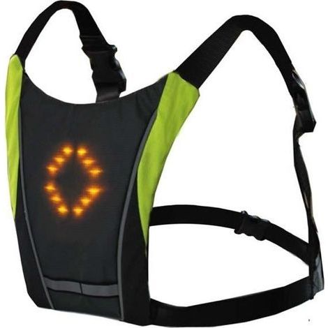 48 LED Flashing Bib Vest - Adjustable Straps - Wireless Remote Control for Cyclists, Bikers, Motorcyclists, Joggers, Walkers, School Bags (1/4)