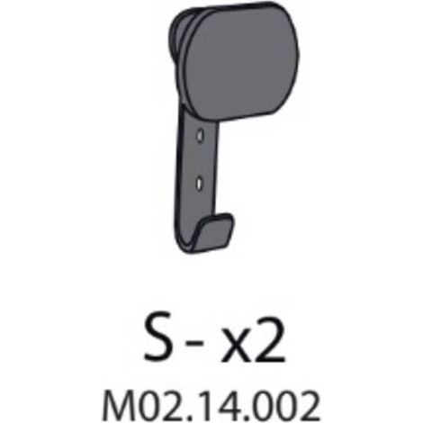 R S-X2 M02.14.002 X ARMADIO SPOGLIATOIO RESINA A 2 POSTI IN KIT C/SERRAT