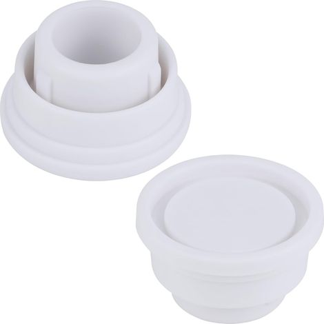 2 Pièces Tampon en Caoutchouc pour Piscine, Pare-Chocs d'Échelle de Piscine, pour Piscine Bouchon Pare-Chocs d'échelle Blancs pour échelles de Piscine (1/5)