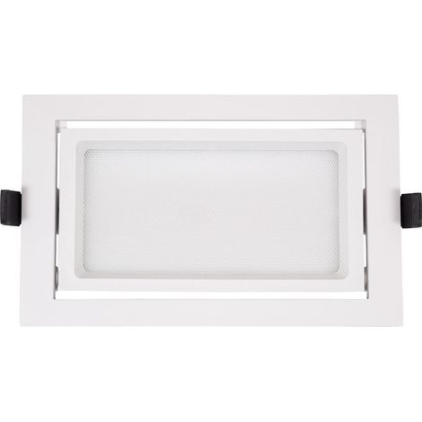 Downlight LED 38W Rectangular Direccionable Chip OSRAM CCT Seleccionable 120 lm/W Corte 210x125 mm No Flicker Seleccionable (Cálido-Neutro-Frío) (1/5)