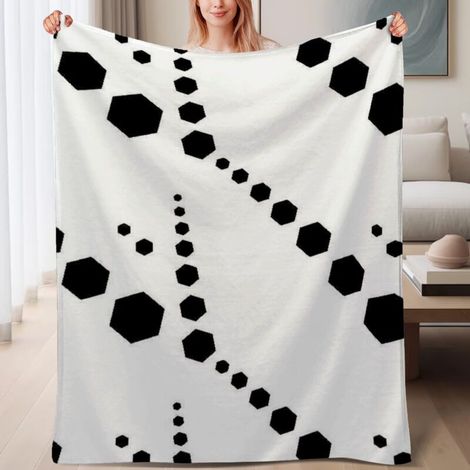 Couverture de lit en polaire, microfibre douce et confortable légères printemps-été, décoration de salon, cadeau parfait pour femmes et hommes, 6080 pouces (1/4)