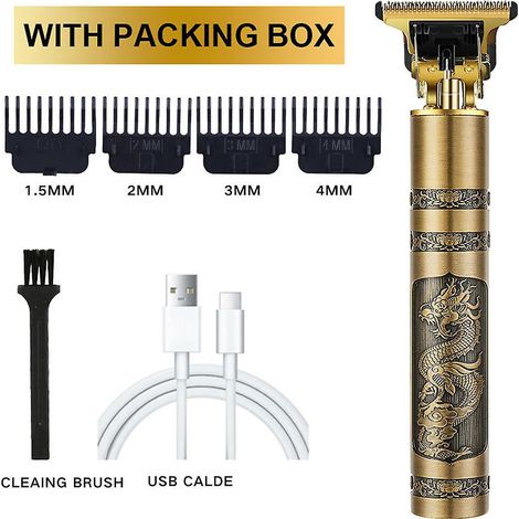 tondeuse Cheveux Hommes, Electriques Tondeuse Barbe Homme, Professionnelle Tondeuse Cheveux Sans Fil, Usb Rechargeable Tondeuse Cheveux, Tondeuse (1/5)