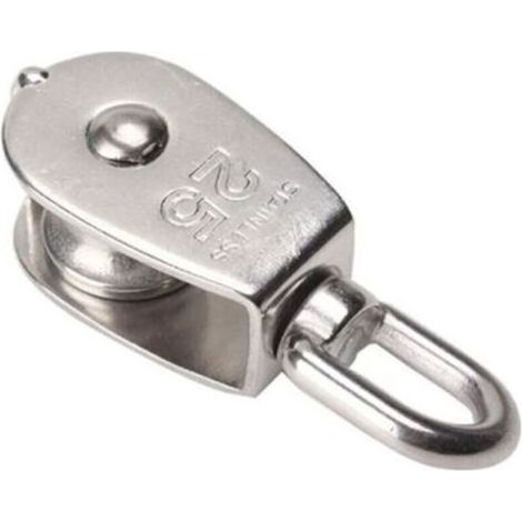 25mm Câble Poulie pivotant simple-galets à rouleaux en acier inoxydable (1/3)