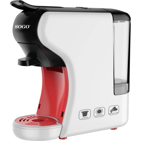 Cafetière Multi-Capsules Expresso Cappuccino Blanc SOGO 19 Bars (1/4)
